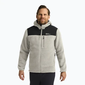 Bluza polarowa męska Jack Wolfskin Kammweg Pile Fz pale sand