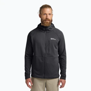 Bluza polarowa męska Jack Wolfskin Kolbenberg Hooded Full Zip phantom