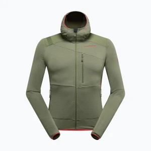 Bluza polarowa męska La Sportiva Aequilibrium Thermal Hoody cypress/mountain red