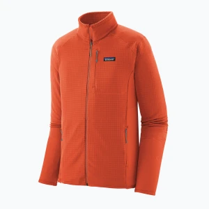 Bluza polarowa męska Patagonia R1 Hybrid coal orange