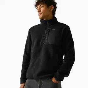 Bluza polarowa męska REGATTA Frankie Borg Half Zip black / black