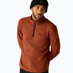 Bluza polarowa męska Regatta Thompson Marl burnt henna Pomarańczowy