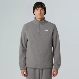 Bluza polarowa męska The North Face Glacier Fleece 1/4 Zip mid grey heather