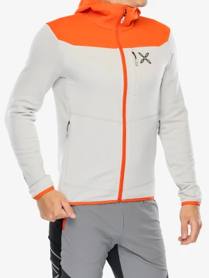 Bluza polarowa Montura Altitude Maglia - quiet grey/orange