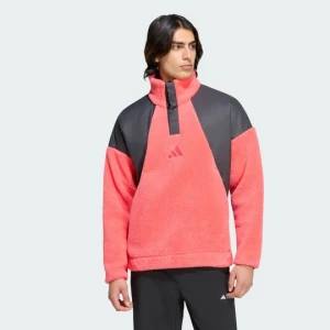 Bluza polarowa zakładana przez głowę z zatrzaskami Terrex Xploric CLIMAWARM High Pile Adidas Pure Turbo