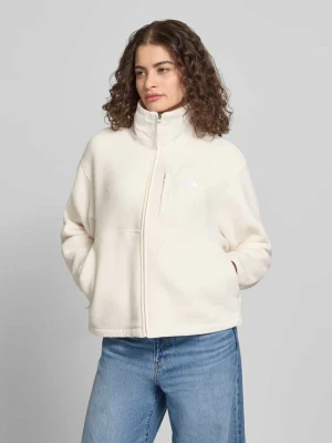 Bluza polarowa ze stójką i naszywką z logo The North Face Złamany biały