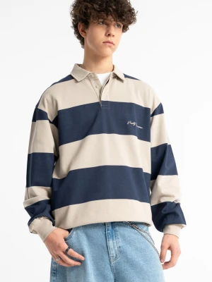 Bluza chłopięca polo w pasy Reporter