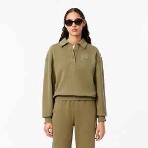 Bluza polo z haftowanym kołnierzem Lacoste