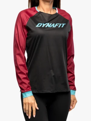 Bluza rowerowa damska Dynafit Ride L/S  - black out beet red