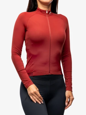 Bluza rowerowa damska POC W Ambient Thermal Jersey - garnet red