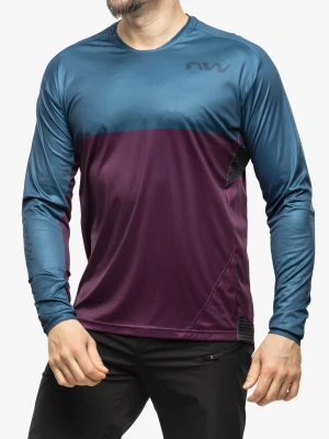 Bluza rowerowa Northwave Edge Jersey Long Sleeve  - deep blue/purple