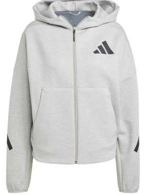 Bluza rozpinana Adidas szary melanż