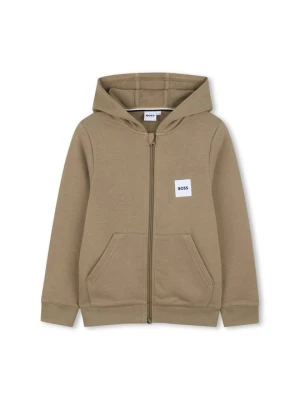 Bluza rozpinana Boss beżowy