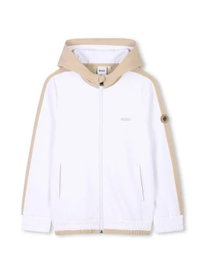 Bluza rozpinana Boss biały
