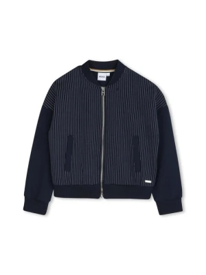 Bluza rozpinana Boss niebieski