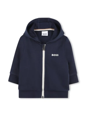 Bluza rozpinana Boss niebieski