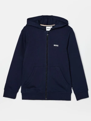 Bluza rozpinana Boss niebieski denim