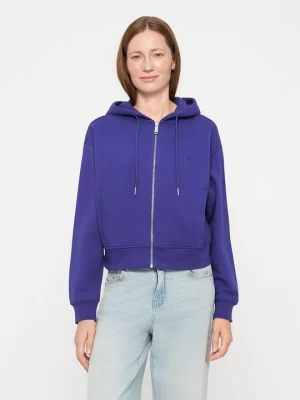 Bluza rozpinana Calvin Klein Jeans fioletowy