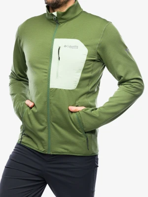 Bluza rozpinana Columbia Triple Canyon Grid Fleece Full Zip - canteen/sage leaf