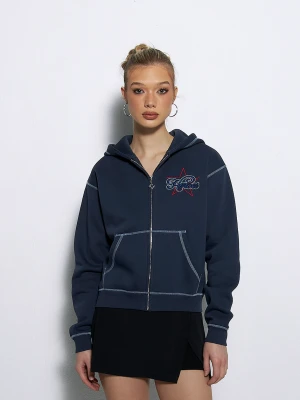 Bluza rozpinana country club granatowa Local Heroes