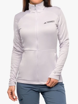 Bluza rozpinana damska adidas TERREX Multi Full Zip Fleece Jacket - silver dawn