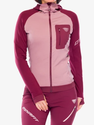 Bluza rozpinana damska Dynafit Radical Polartec Hooded Jacket - burgundy/burgundy