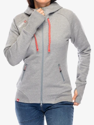 Bluza rozpinana damska Ocun Hoodie Zipper - grey paloma/silverscone