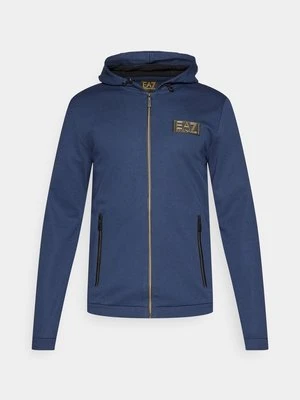Bluza rozpinana EA7 Emporio Armani niebieski