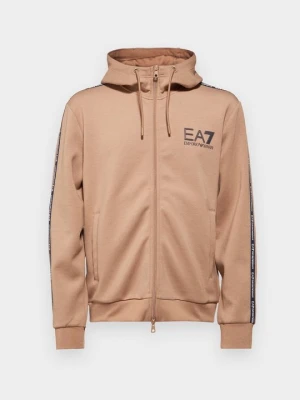 Bluza rozpinana EA7 Emporio Armani beżowy