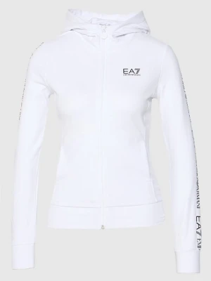 Bluza rozpinana EA7 Emporio Armani biały