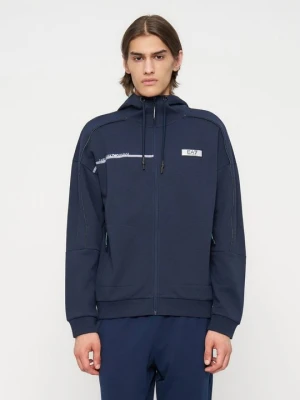 Bluza rozpinana EA7 Emporio Armani czarny