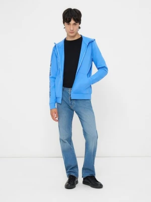 Bluza rozpinana EA7 Emporio Armani jasnoniebieski