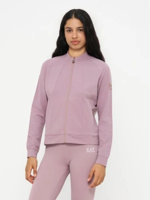Bluza rozpinana EA7 Emporio Armani liliowy