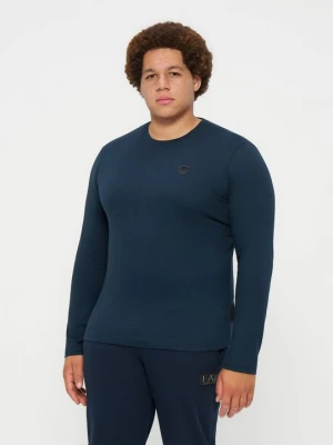 Bluza rozpinana EA7 Emporio Armani niebieski