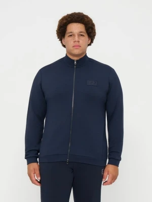 Bluza rozpinana EA7 Emporio Armani niebieski