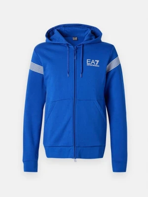Bluza rozpinana EA7 Emporio Armani niebieski