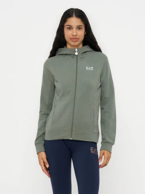 Bluza rozpinana EA7 Emporio Armani zielony
