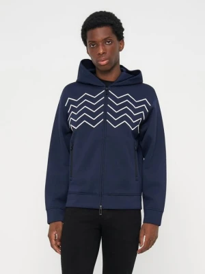 Bluza rozpinana Emporio Armani niebieski