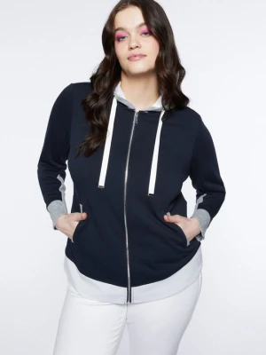 Bluza rozpinana Fiorella Rubino niebieski