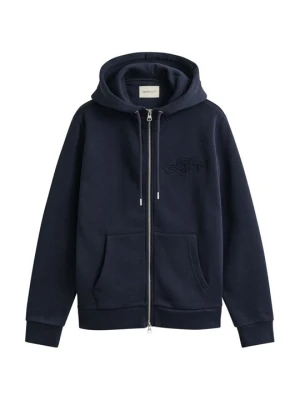 Bluza rozpinana Gant granatowy