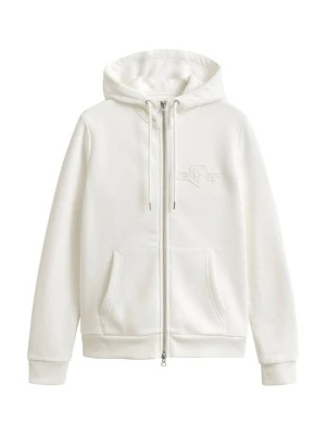 Bluza rozpinana Gant mleczny
