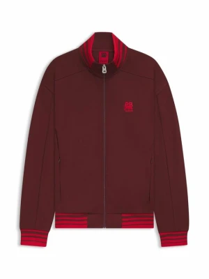 Bluza rozpinana Hugo ciemnoczerwony