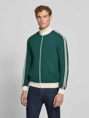 bluza rozpinana krój slim fit z fakturowanym wzorem MCNEAL Neonowy zielony