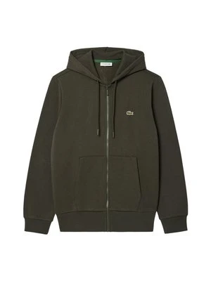 Bluza rozpinana Lacoste ciemnozielony