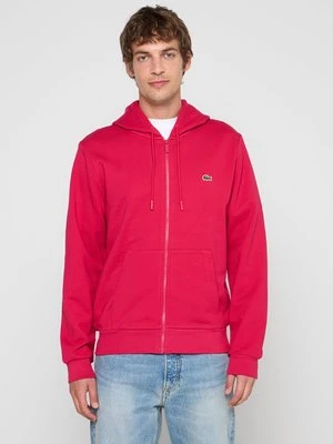 Bluza rozpinana Lacoste jagodowy