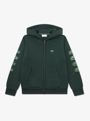 Bluza rozpinana Lacoste ciemnozielony