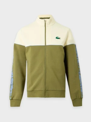 Bluza rozpinana Lacoste oliwkowy