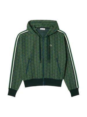 Bluza rozpinana Lacoste zielony