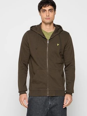 Bluza rozpinana Lyle & Scott oliwkowy