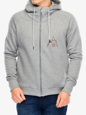 Bluza rozpinana Majesty Mountain Zipped Hoodie - grey